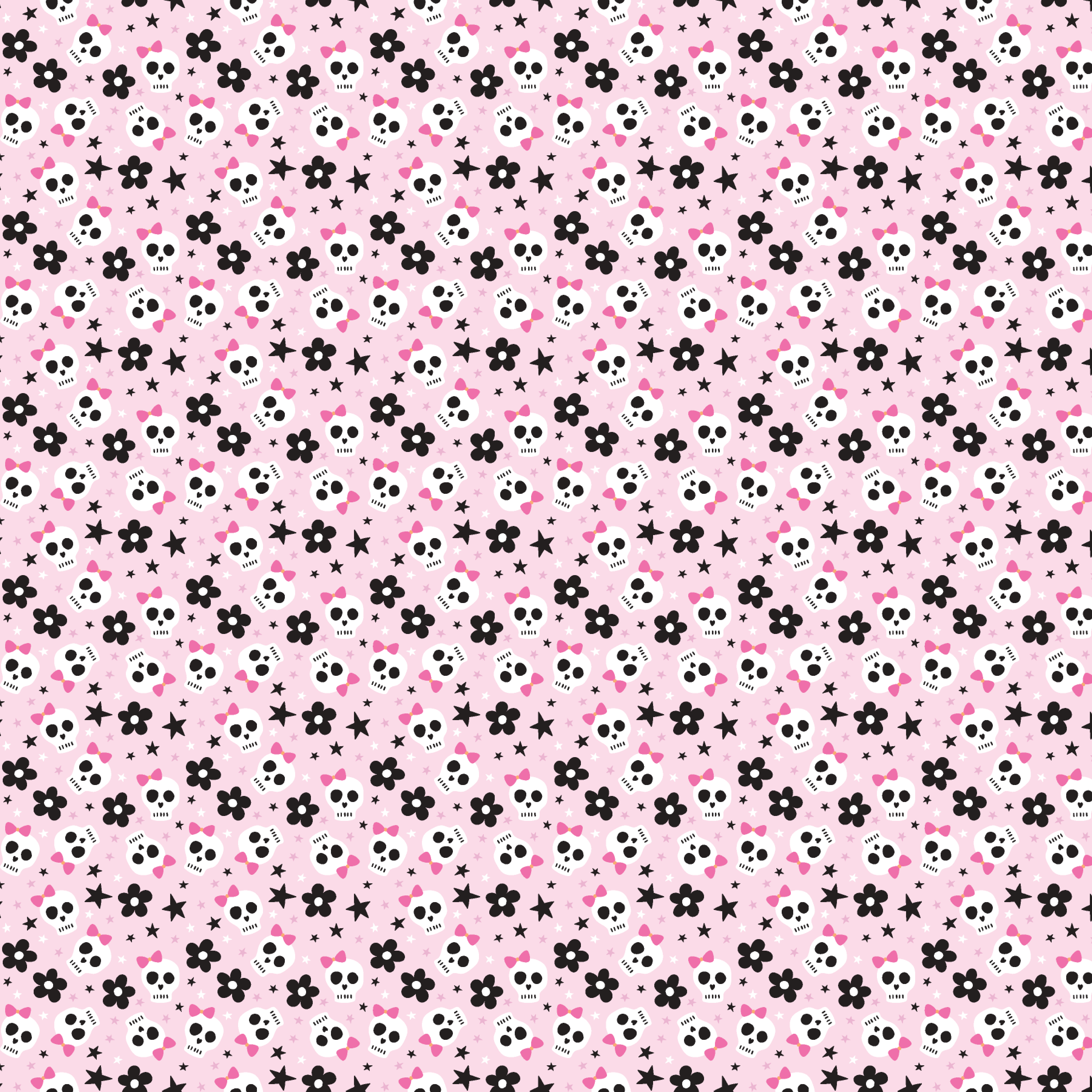 Girly Skulls Pattern Acrylic Sheets - CMB Pattern Acrylic
